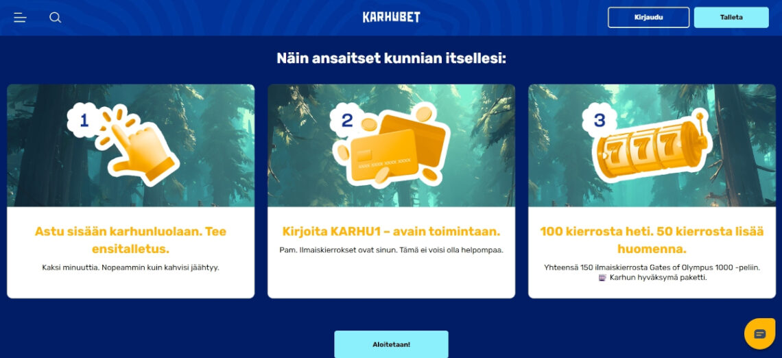 karhubet talletusbonus