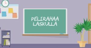 Pelirahaa laskulla