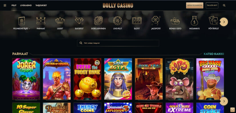 dolly casino pelivalikoima