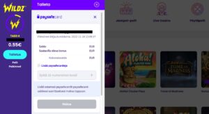 Paysafecard talletus on siirtynyt onnistuneesti pelitilille