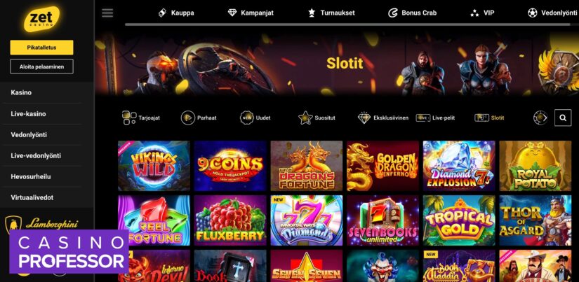 Kolikkopelejä ZetCasinolla