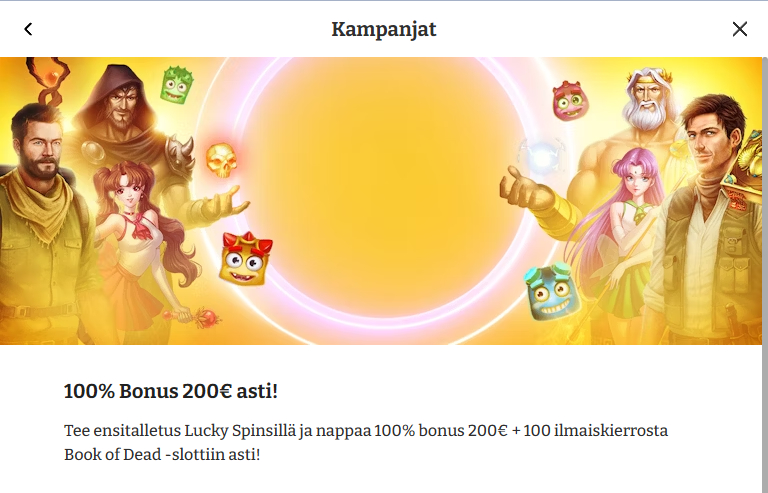lucky spins bonus