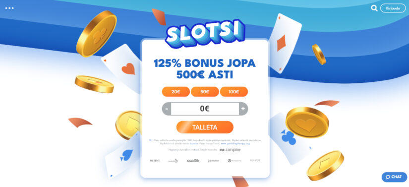 slotsi talletusbonus