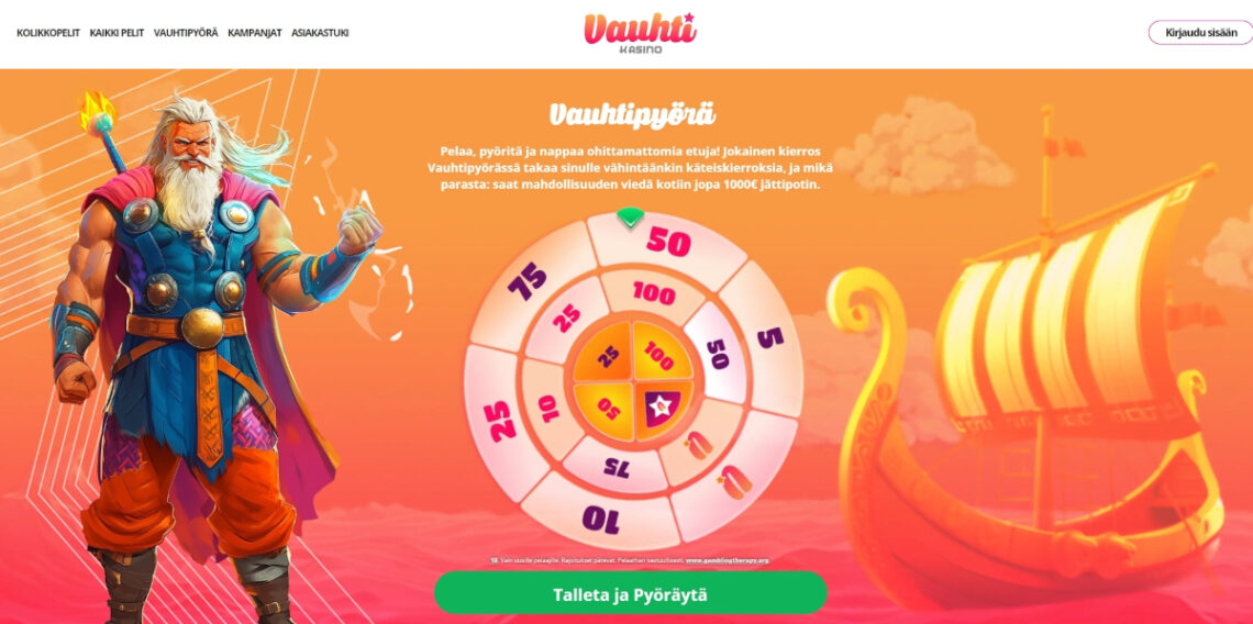 vauhti kasino talletusbonus