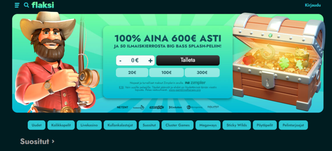 flaksi kasino talletusbonus
