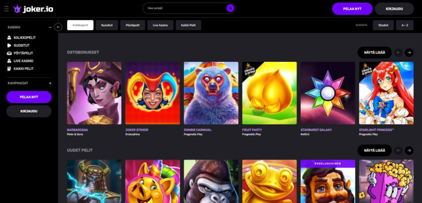 joker.io pelivalikoima