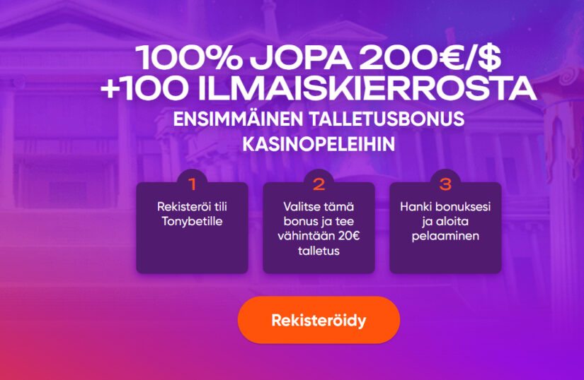 tonybet bonus