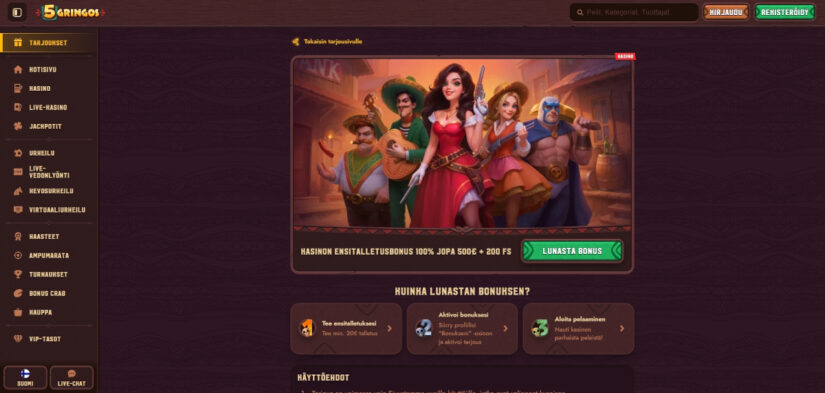 5gringos talletusbonus
