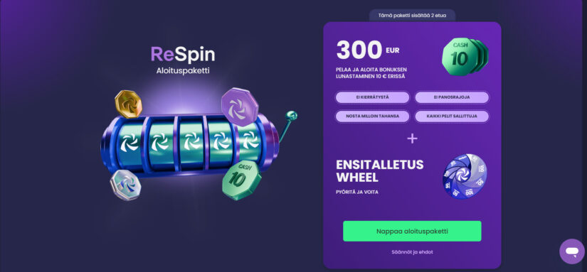 respin casino bonus