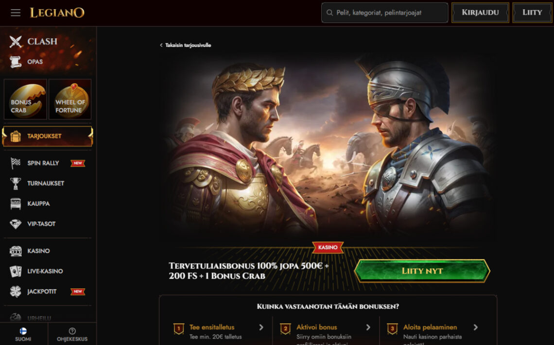 legiano talletusbonus