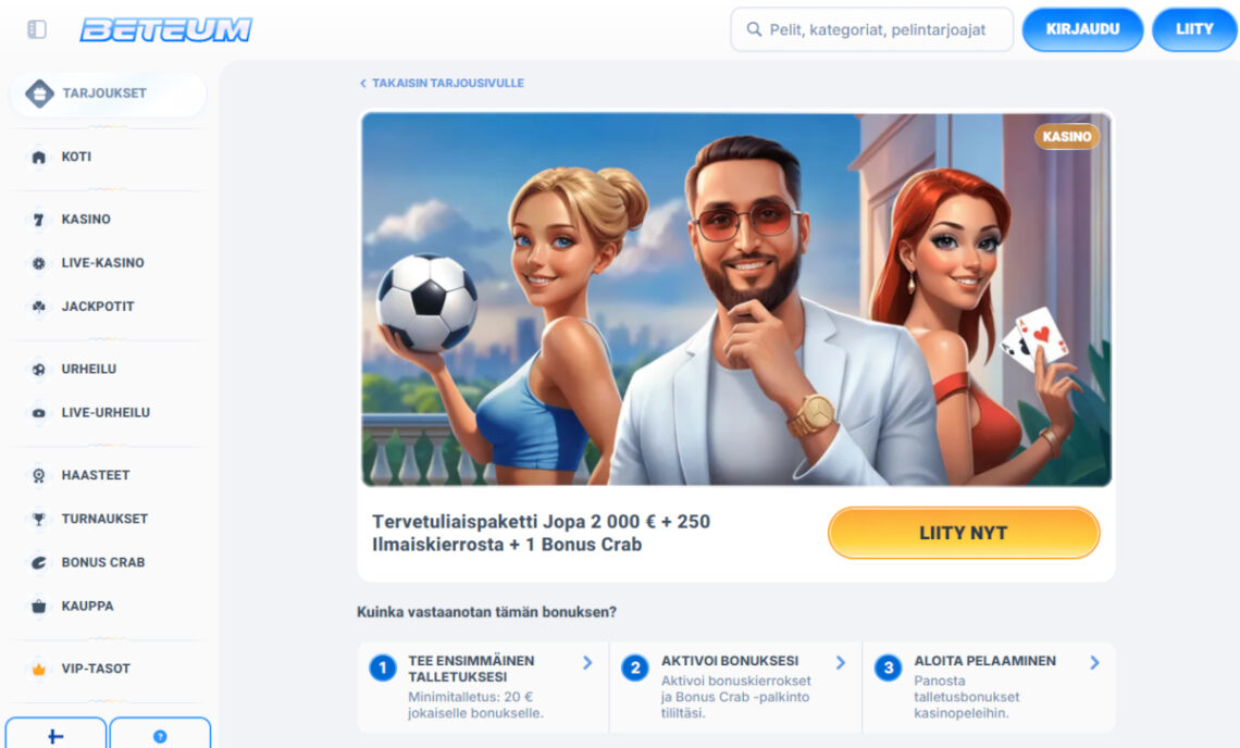 beteum talletusbonus