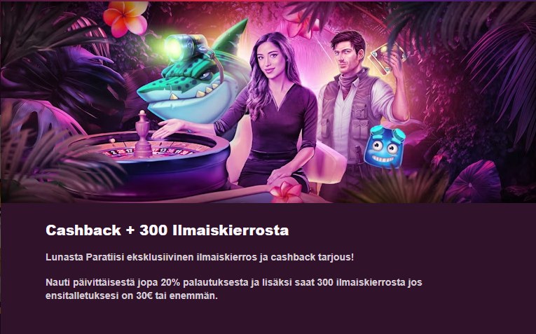 paratiisi kasino bonus
