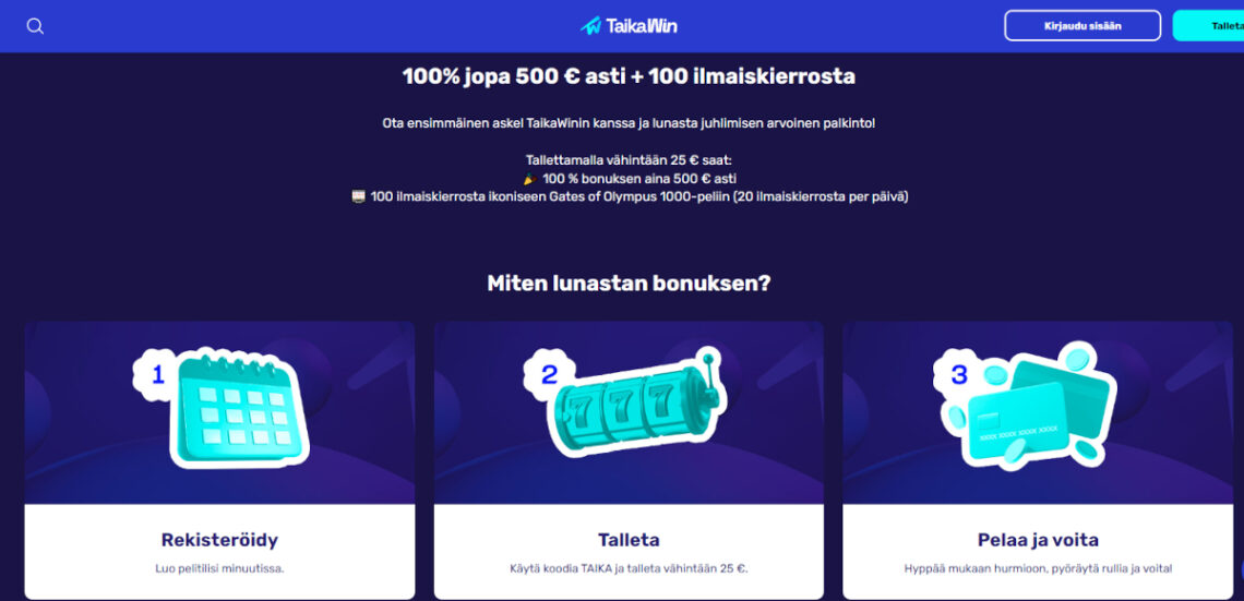taikawin talletusbonus