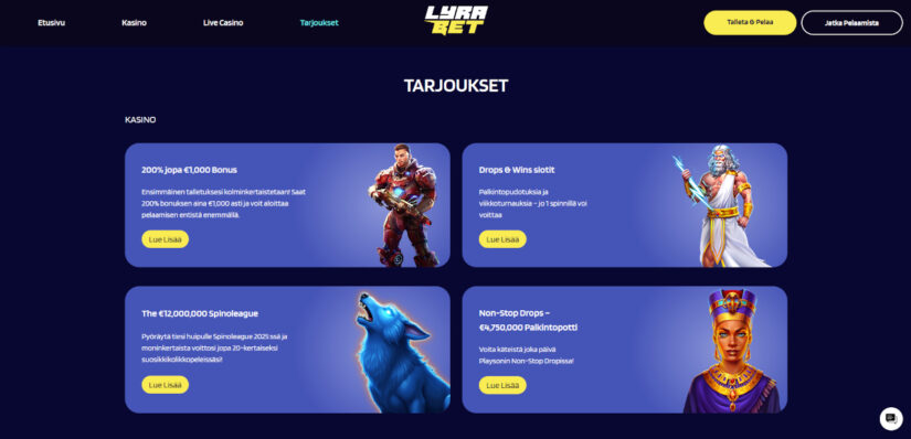 lyrabet kampanjat