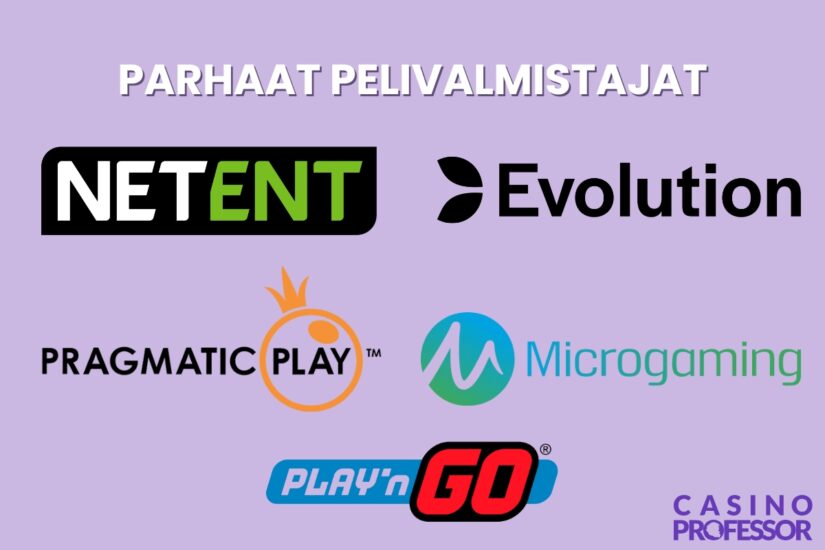 nettikasino pelivalmistajat