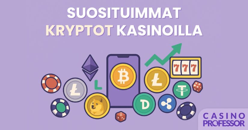 suosituimmat kryptovaluutat kasinoilla