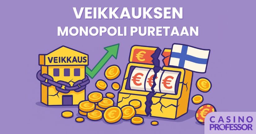 veikkauksen monopoli puretaan