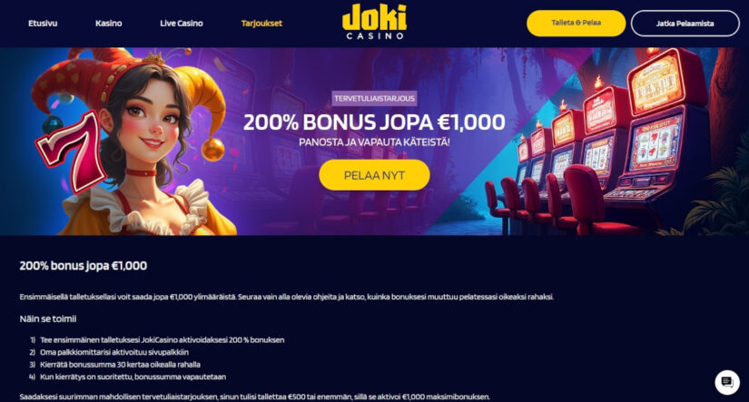 jokicasino bonus
