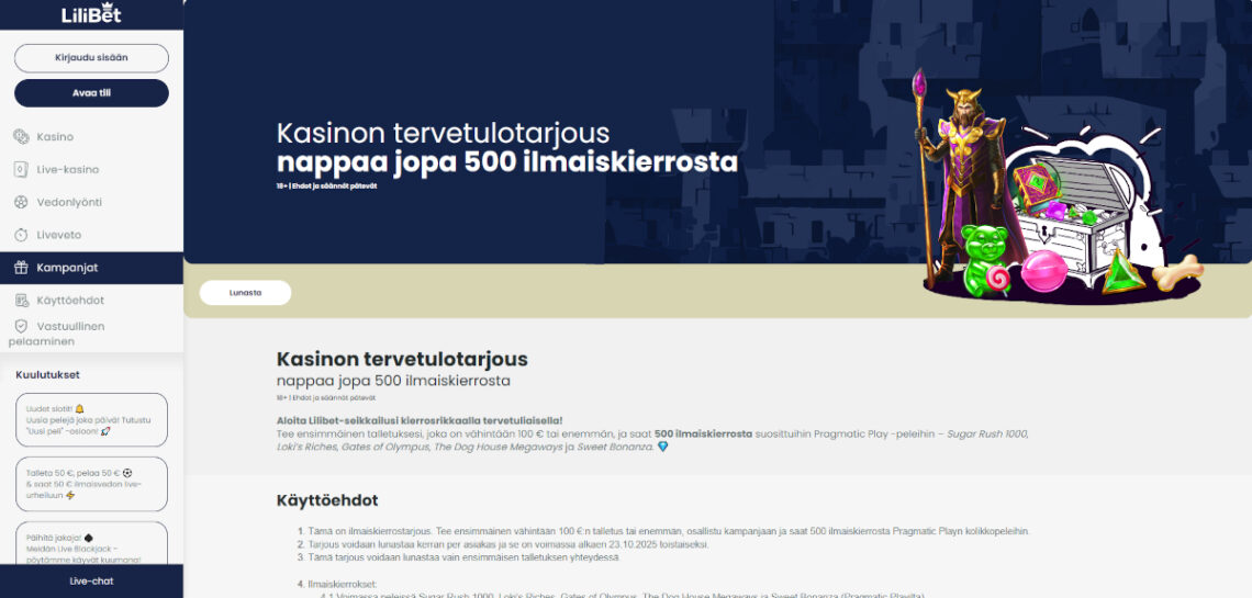 lilibet ilmaiskierrokset