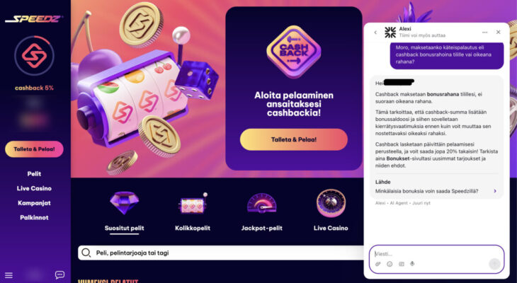 Speedz asiakaspalvelu