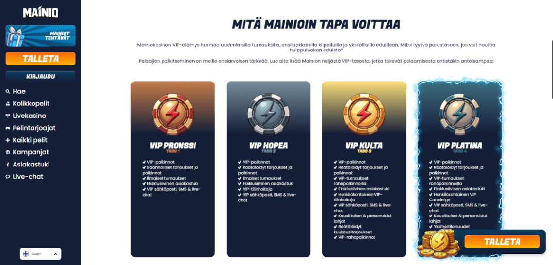 mainio kasino vip