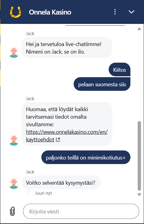 onnela kasino asiakaspalvelu