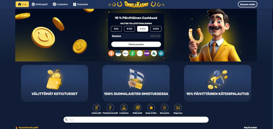 onnela kasino etusivu
