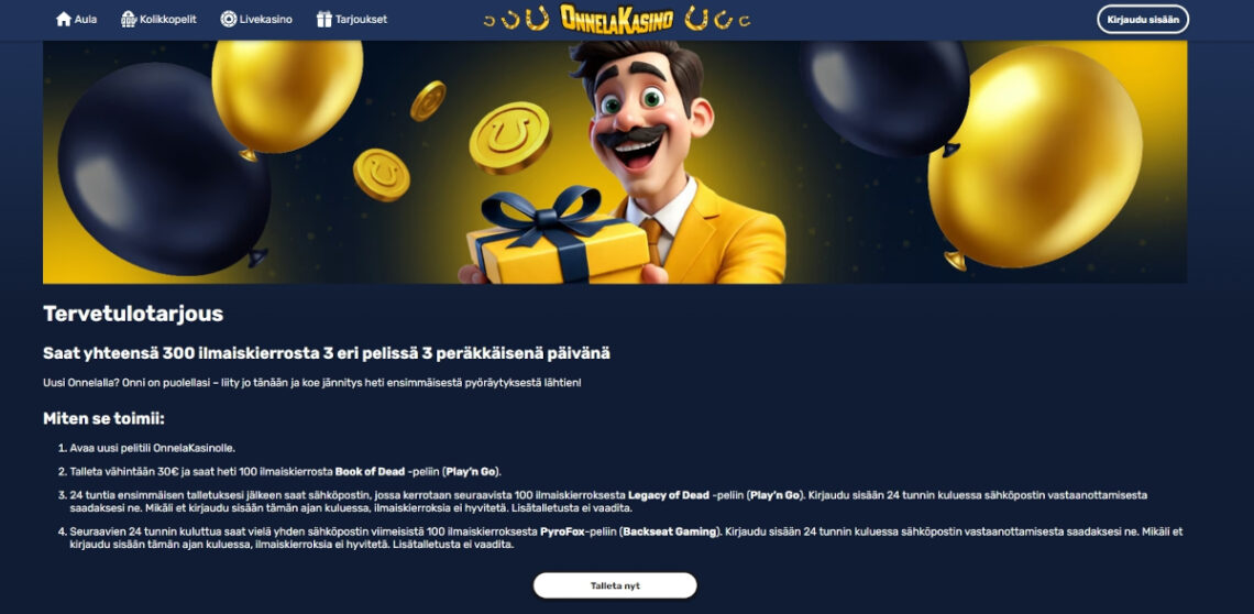 onnela kasino talletusbonus
