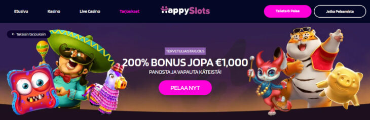 happy slots talletusbonus