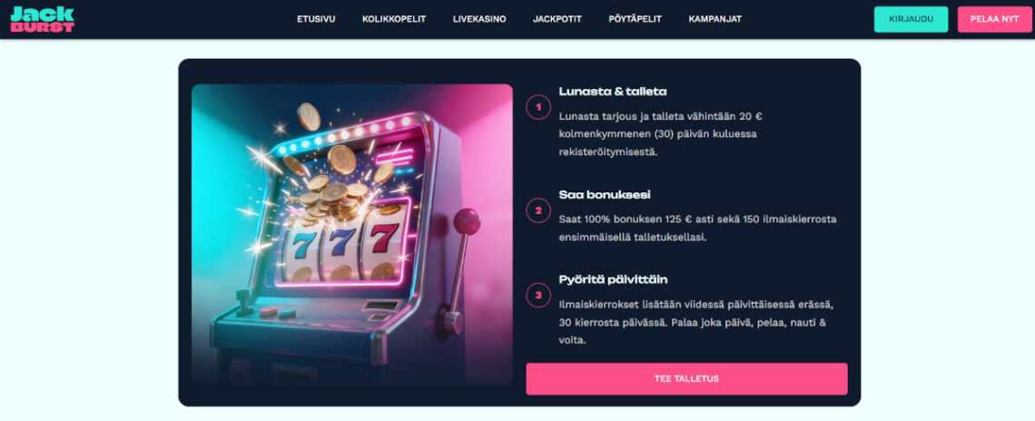 jackburst talletusbonus