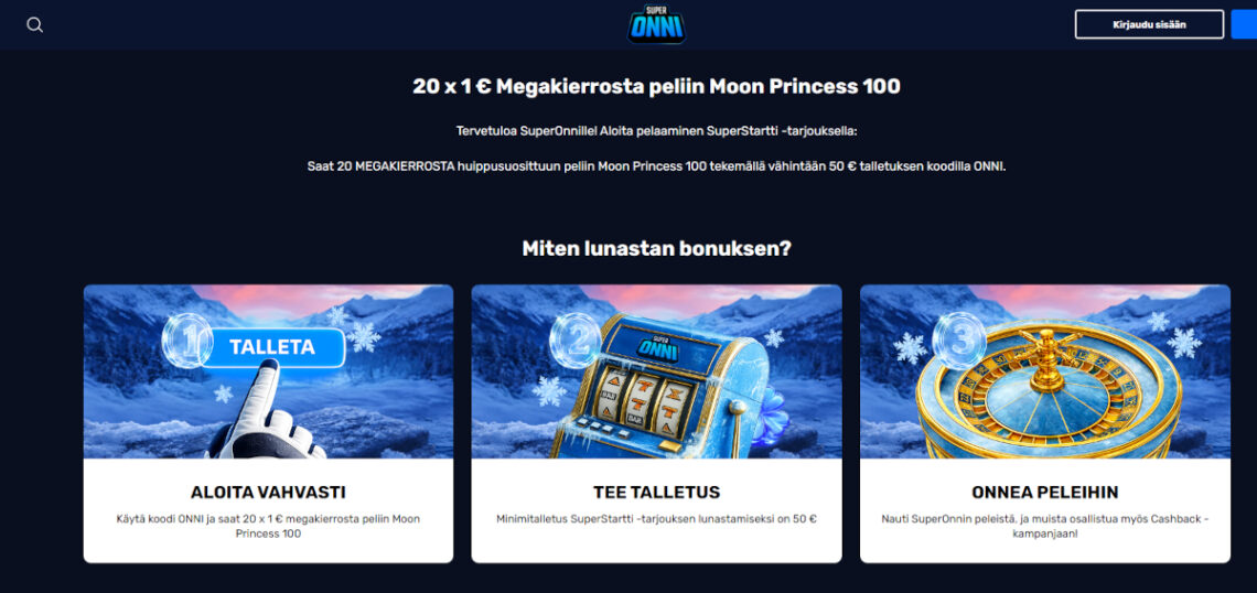 superonni talletusbonus