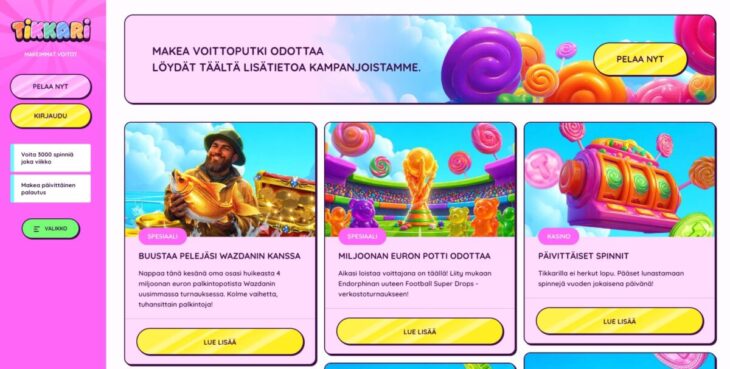 Tikkari kasinon kampanjat