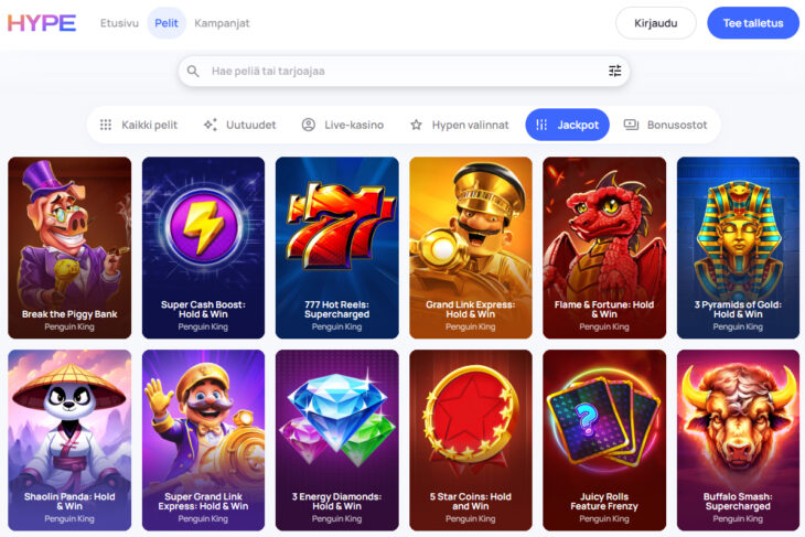 hype casino pelit