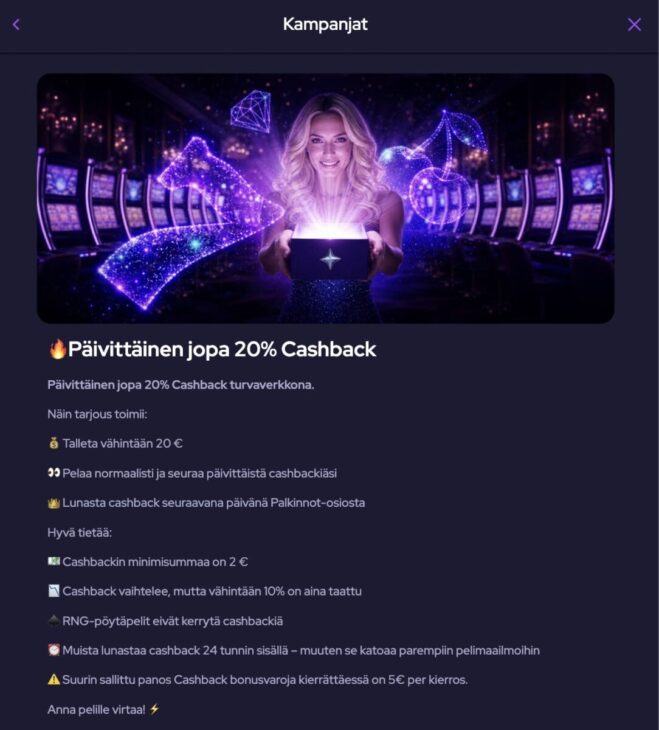 Chill Spins casino cashback