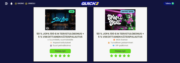 quickz bonus